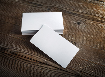 Blank Business Cards
