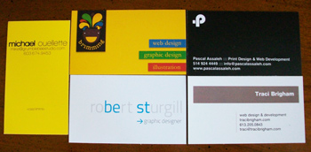 clean business cards