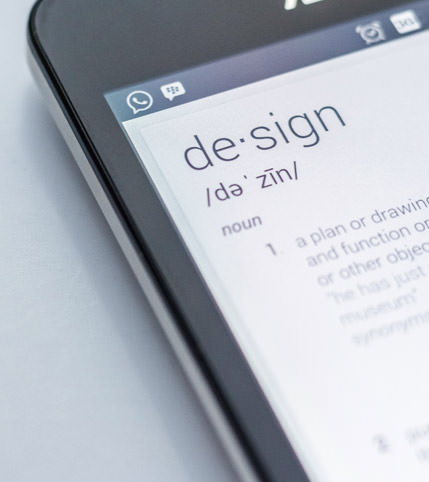 design definition on phone