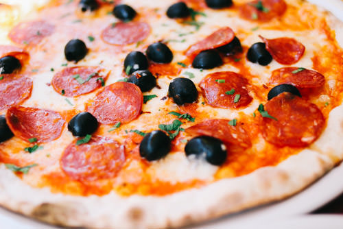 Pizza stock photo from Unsplash