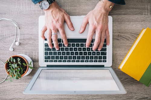 Man Working on laptop