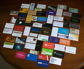 business card exchange