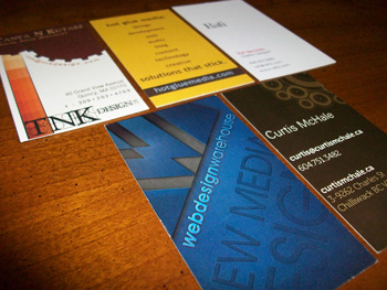 vertical business cards